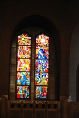 Fototapeta na wymiar Vitraux de la Basilique du Sacré-Cœur de Koekelberg (Bruxelles)
