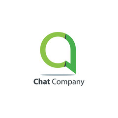 Chat Logo Icon Design Template