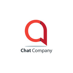 Chat Logo Icon Design Template