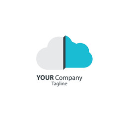 Cloud 3D Design Logo on Paper