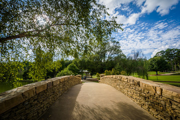 Bridge at Freedom Park, in Charlotte, North Carolina. © jonbilous
