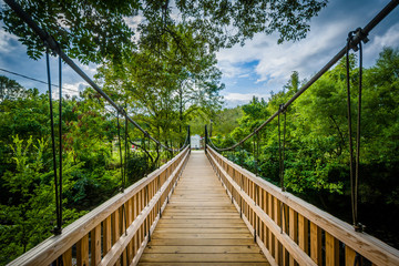 Bridge over Little Sugar Creek, at Freedom Park, in Charlotte, N