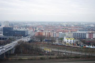 Obraz premium Blick von oben auf eine Stadt