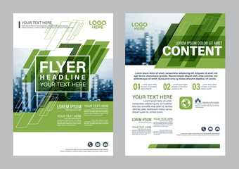 Greenery Brochure Layout design template. Annual Report Flyer Leaflet cover Presentation Modern background. illustration vector in A4 size