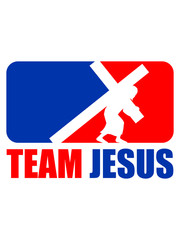 Fototapeta premium Team, crew, friends, cross, cruising, drag, heavy, last, jesus, god, condemned, logo, design