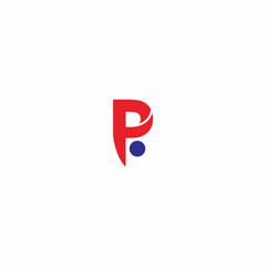 Letter P People Logo