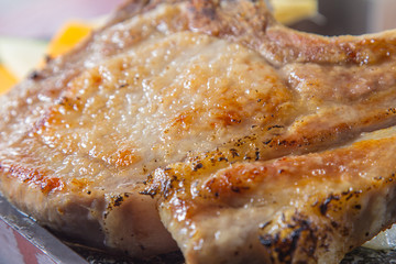 pan fried pork chop steak