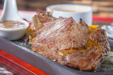 pan fried beef steak