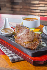 pan fried beef steak