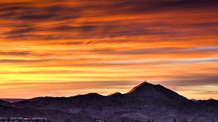 Mt. Christo Rey Sunset:  Sunland Park, New Mexico