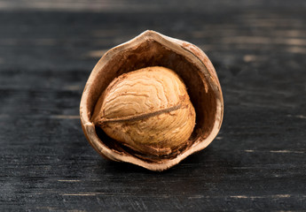 Open hazelnut