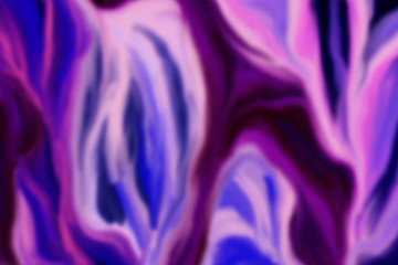 Fototapeta premium Abstract leaves illustration. Pink, purple & blue blurred background