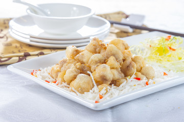 deep fried chicken cube