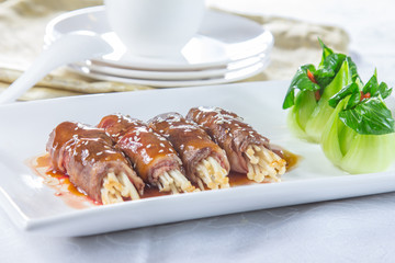 エノキ牛肉巻き