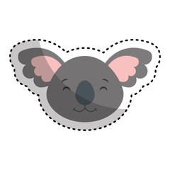 cute koala character icon vector illustration design
