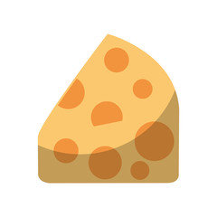cheese piece isolated icon vector illustration design