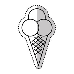 delicious sweet ice cream icon vector illustration design