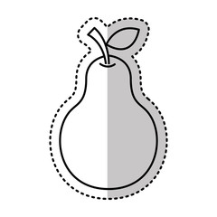 fresh fruit drawing icon vector illustration design