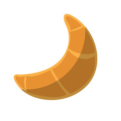 croissant bread delicious isolated icon vector illustration design