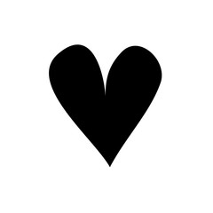 Cute decorative heart icon vector illustration graphic design