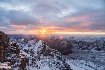 Sonnenaufgang Zugspitze