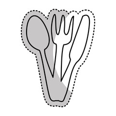kitchen cutlery isolated icon vector illustration design