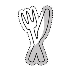 kitchen cutlery isolated icon vector illustration design