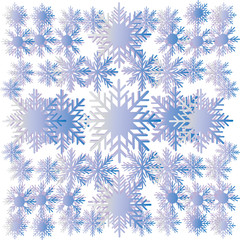 Snow curtain. Pattern. Vector image. Arrangement for design Christmas cards and New year holiday website background, gift wrapping.