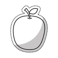 fresh fruit drawing icon vector illustration design