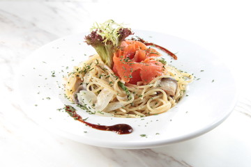 salmon creamy pasta