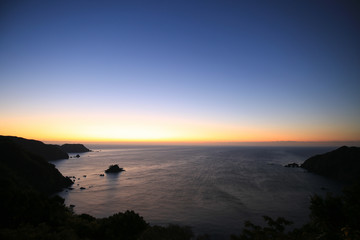 高知県土佐市　横浪黒潮ラインの夜明け