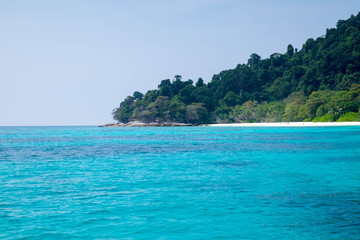 Sea view in a relax mood on a holiday in Koh Tachai, Phangnga , Thailand