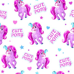 Seamless pattern for girls