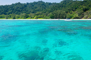 Sea view in a relax mood on a holiday in Koh Tachai, Phangnga , Thailand