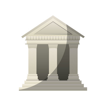 court building isolated icon vector illustration design