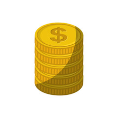 coin money isolated icon vector illustration design