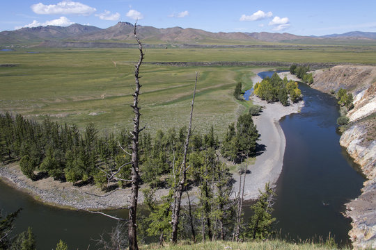 Am Fluss Orchon - Mongolei