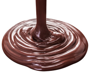 Melted chocolate or chocolate glaze.