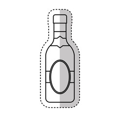 wine bottle drink isolated icon vector illustration design
