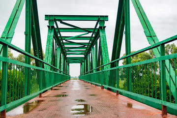 pedestrian iron bridge