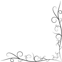 Floral background ornament