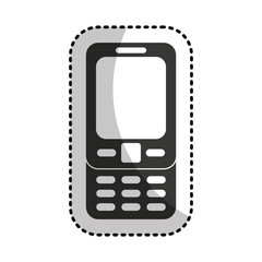 smartphone technology line icon vector illustration design