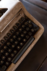 vintage typewriting machine