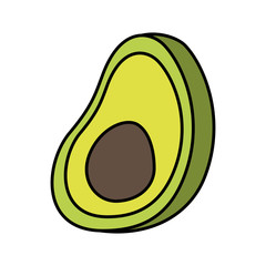 avocado fresh vegetable isolated icon vector illustration design