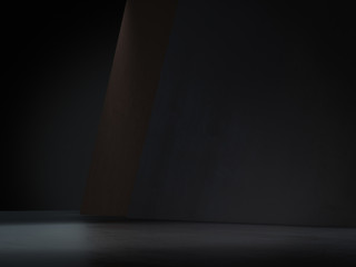 Product showcase spotlight background.3D rendering
