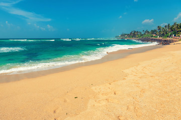 Sunny day on tropical beach