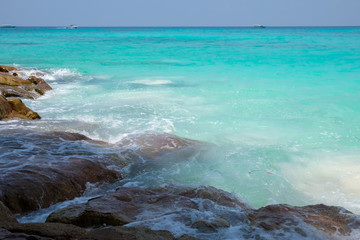 Sea view in a relax mood on a holiday in Koh Tachai, Phangnga , Thailand
