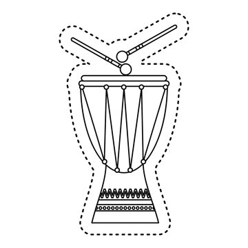 timbal tropical instrument icon vector illustration design