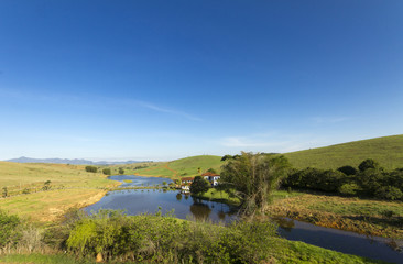 Fototapeta premium Old farm in brazilian rural landscape