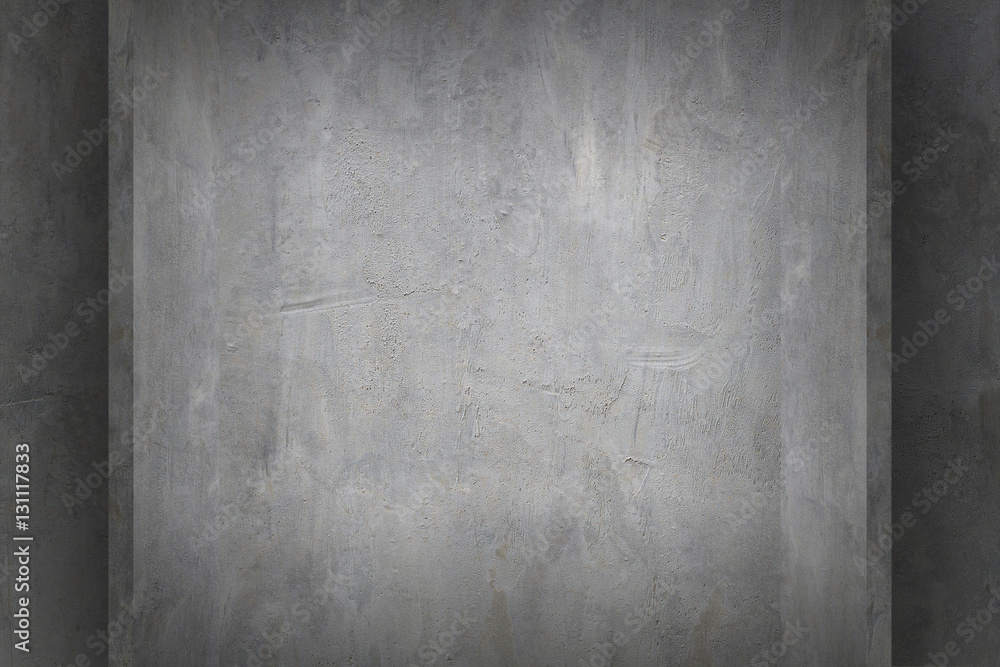 Poster design on cement with shadow for pattern and background
